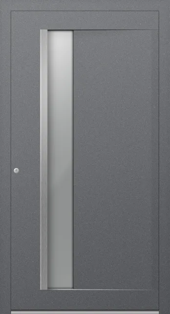 Haustüren Aluminium – Edition Leonie RAL 7040 FS