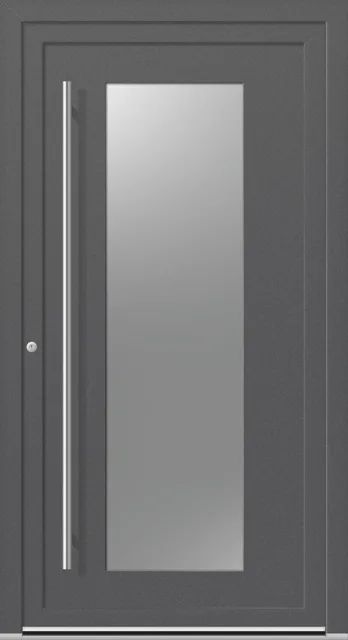 Haustüren PVC – Edition Thomas 7752 DB703 Designglas matt Griff 8179A 1600