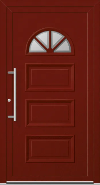 Haustüren PVC – Edition Michael 5315 Deko RAL 3011 Designglas