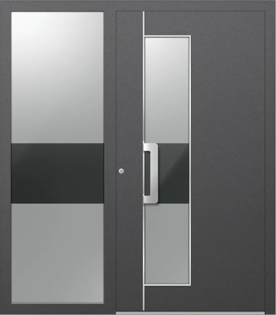 Haustüren Aluminium – Edition Klara mit Seitenteil