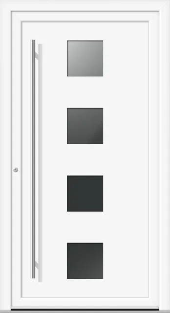 Haustüren PVC – Edition Dennis 7743 weiss