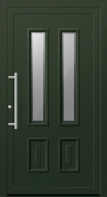 Haustüren PVC – Edition Cornelius 5547 Deko RAL 6009 Designglas